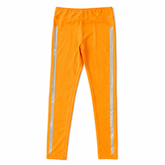 Girls orange side stripe tights (Last Chance)