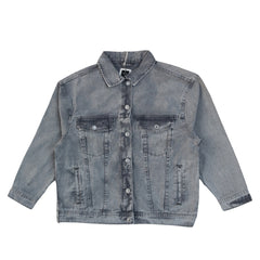 Mens ice blue printed jacket