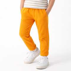 girls yellow basic trouser