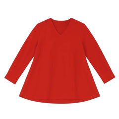 Ladies red silk top
