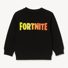 Boys black fortnight sweatshirt