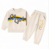 Girls off white go girl sequin tracksuit/