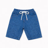 Boys Mid Blue Denim Shorts