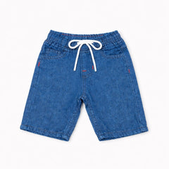 Boys Mid Blue Denim Shorts