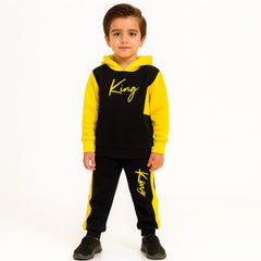 Boys yellow king tracksuit