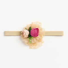 Girls pink flower band