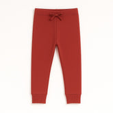 Girls red bow trouser