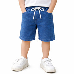 Boys Mid Blue Denim Shorts