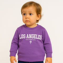 Girls purple Los Angeles sweatshirt
