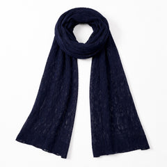 Mens Navy blue wool muffler