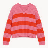 Ladies color pop sweater.