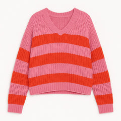 Ladies color pop sweater.