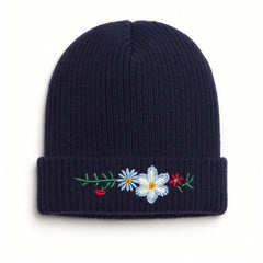 GIRLS FLOWER EMBROIDED CAP