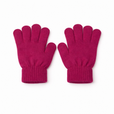 Girls shocking pink gloves