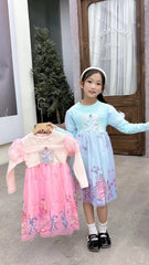 Girls character full sleeves frock