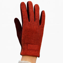 Rust and mehroon gloves