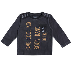 Boys gray one cool kid Full sleeves shirt