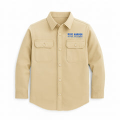 boys brown non denim casual shirt