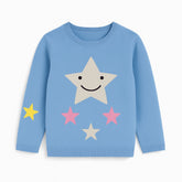 Girls blue star sweater