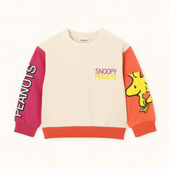Girls orange and pink snoopy Sweatshirt