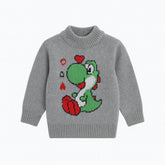 Boys grey Dino sweater