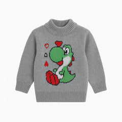 Boys grey Dino sweater