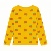 Girls yellow flower sweatshirt