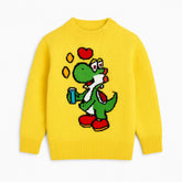 Boys yellow Dino sweater