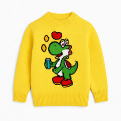 Boys yellow Dino sweater
