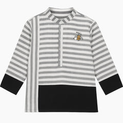 Girls black and white lining bee Kurta