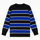 Stripe Fine Knit Sweater Blue