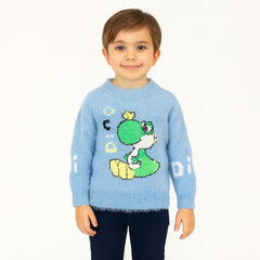 Boys blue Dino sweater