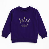 Girls purple crown sweatshirt (Last Chance)