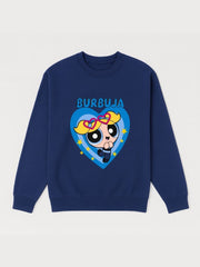 Girls Powerpuff Bubbles Fleece Sweatshirt