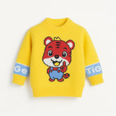 boys yellow lion sweater