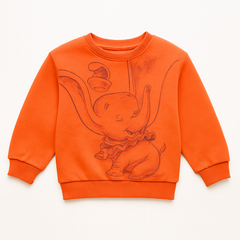 Orange elephant sweat shirt
