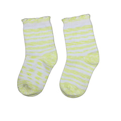 Girls yellow tye & dye socks