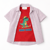 Boys Dino Dub double Shirt