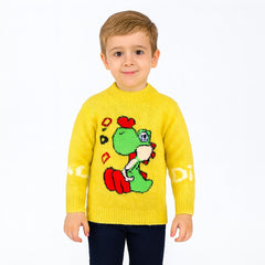 Boys yellow Dino sweater
