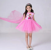 Girls pink frozen fairy frock