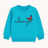 GIRLS BLUE ALWAYS SWEAT SHIRT