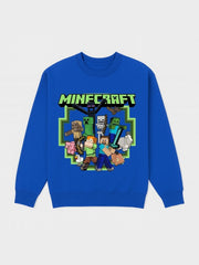 Boys Minecraft Characters Fleece Sweatshirt
