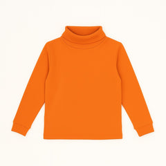 Orange basic high neck