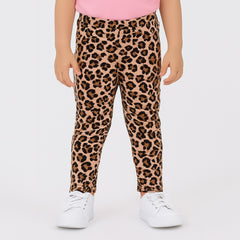 Pink leopard print trouser