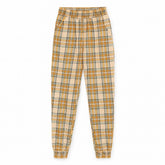 Ladies yellow check trouser