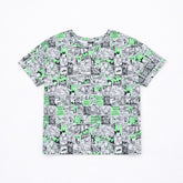 Ladies green and black character shirt (Womens)