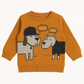 Boys mustard dog sweatshirt (Last Chance)
