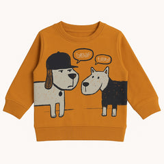 Boys mustard dog sweatshirt