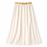 Brown and white lining skirt (Womens)