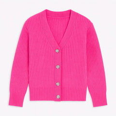 Girls pink cardigan